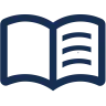 An icon to represent a collection of educational documents.